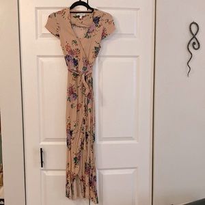 Gorgeous & Other Stories Floral Midi Wrap Dress